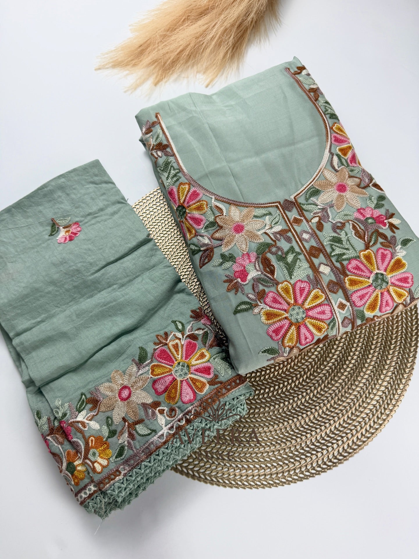 Embroidered Shalwar Suit - Unstitched Collection | Eid Arrivals