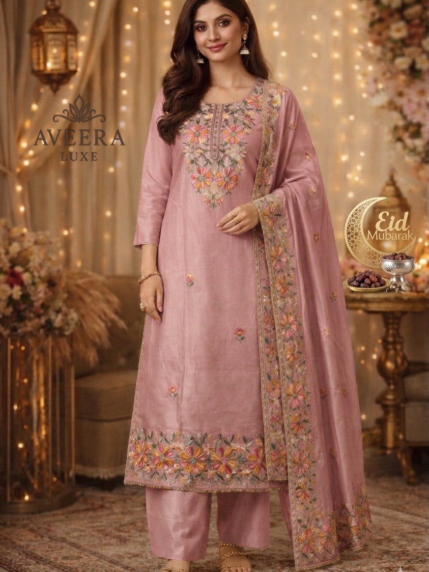 Embroidered Shalwar Suit - Unstitched Collection | Eid Arrivals