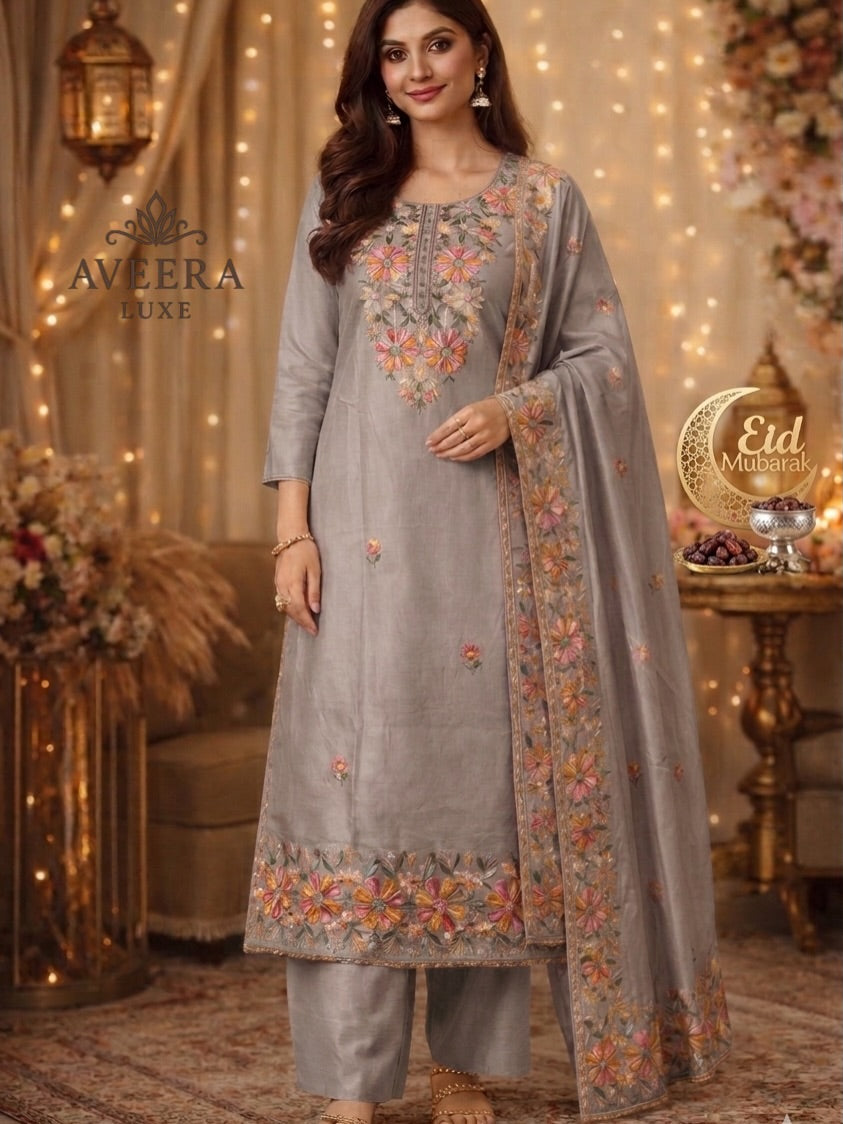 Embroidered Shalwar Suit - Unstitched Collection | Eid Arrivals