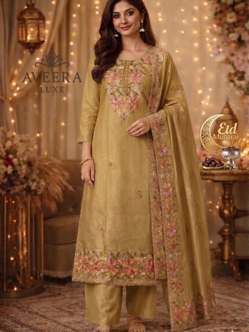 Embroidered Shalwar Suit - Unstitched Collection | Eid Arrivals