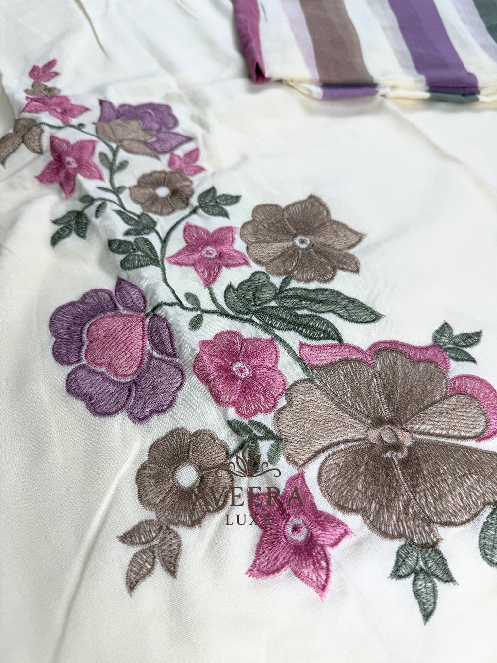 Rayon Embroidered Shalwar Suit with Chiffon Dupatta - Unstitched Collection | Eid Arrivals