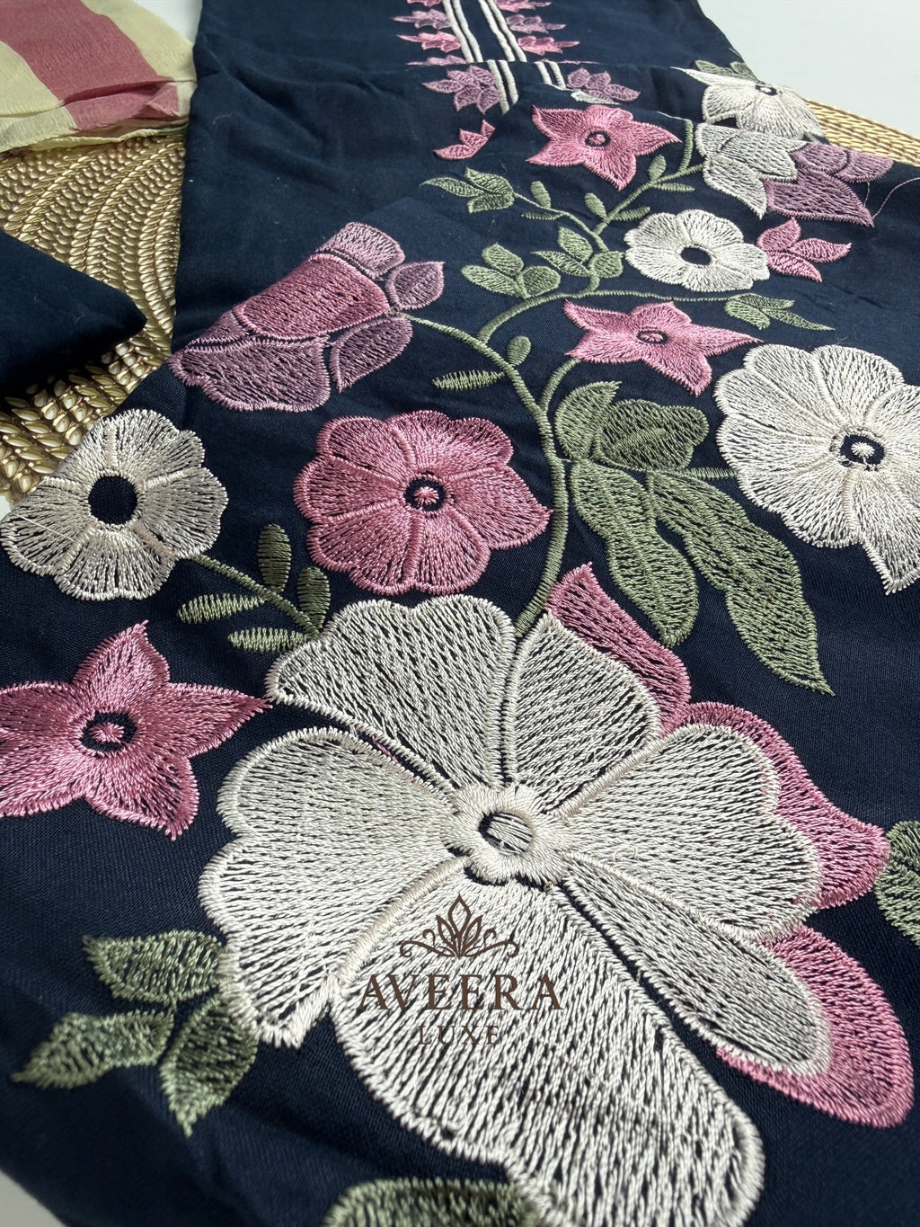 Rayon Embroidered Shalwar Suit with Chiffon Dupatta - Unstitched Collection | Eid Arrivals