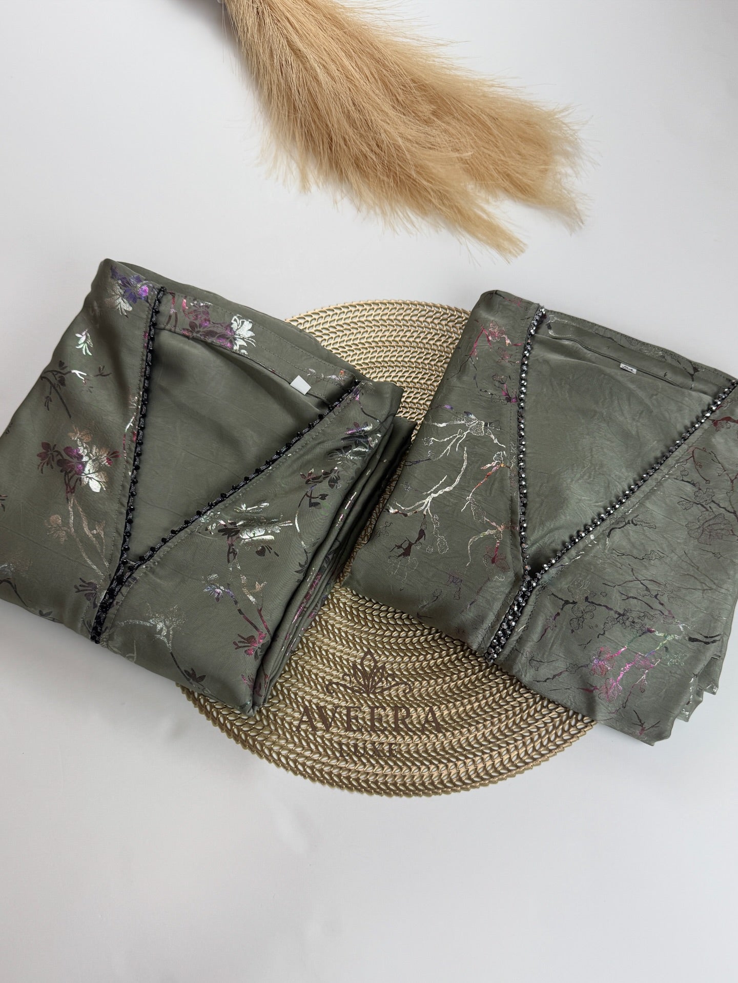 Premium Sage Green Luxury Abaya