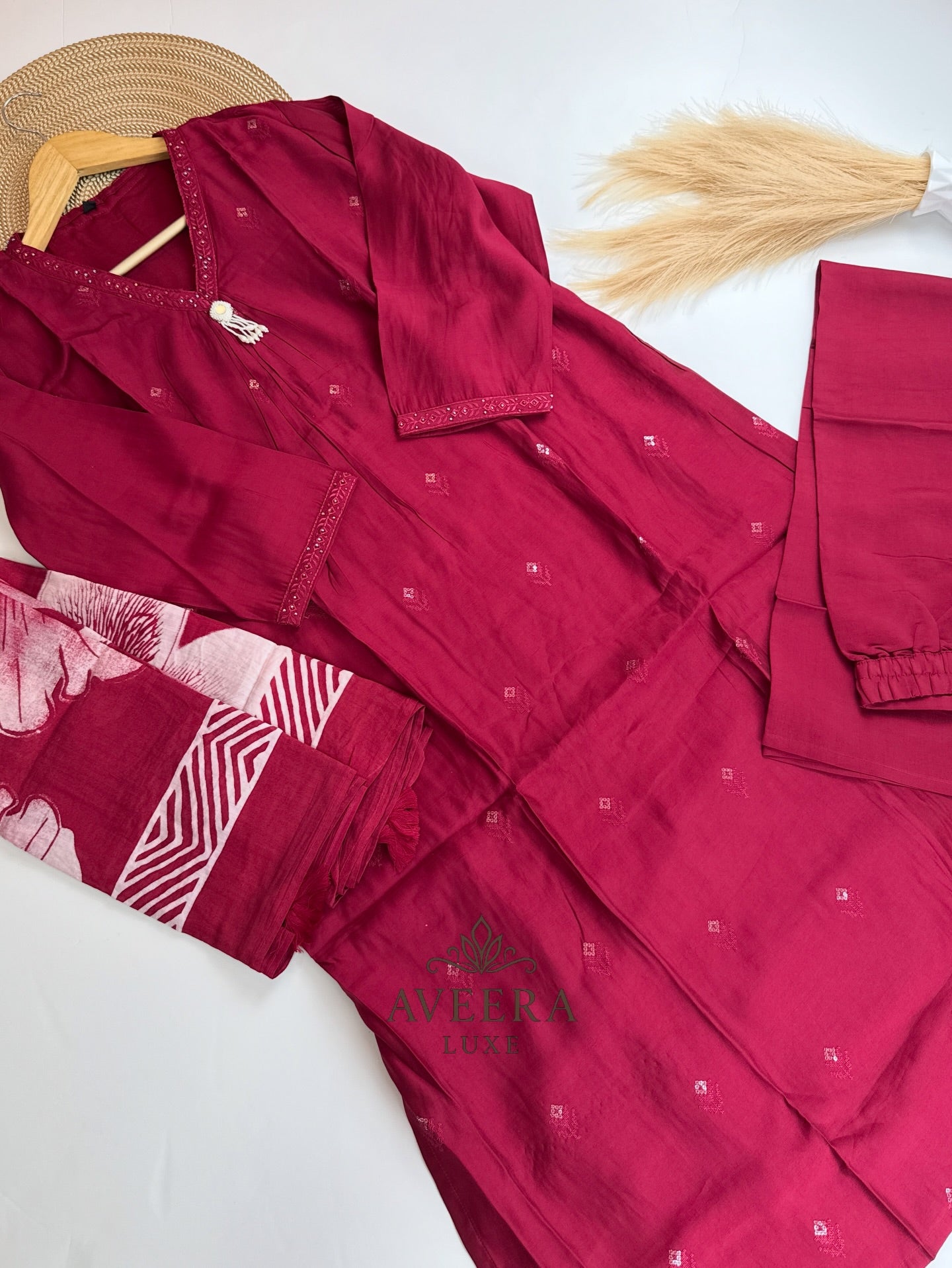 Roman Silk Ready-to-Wear Festive Set