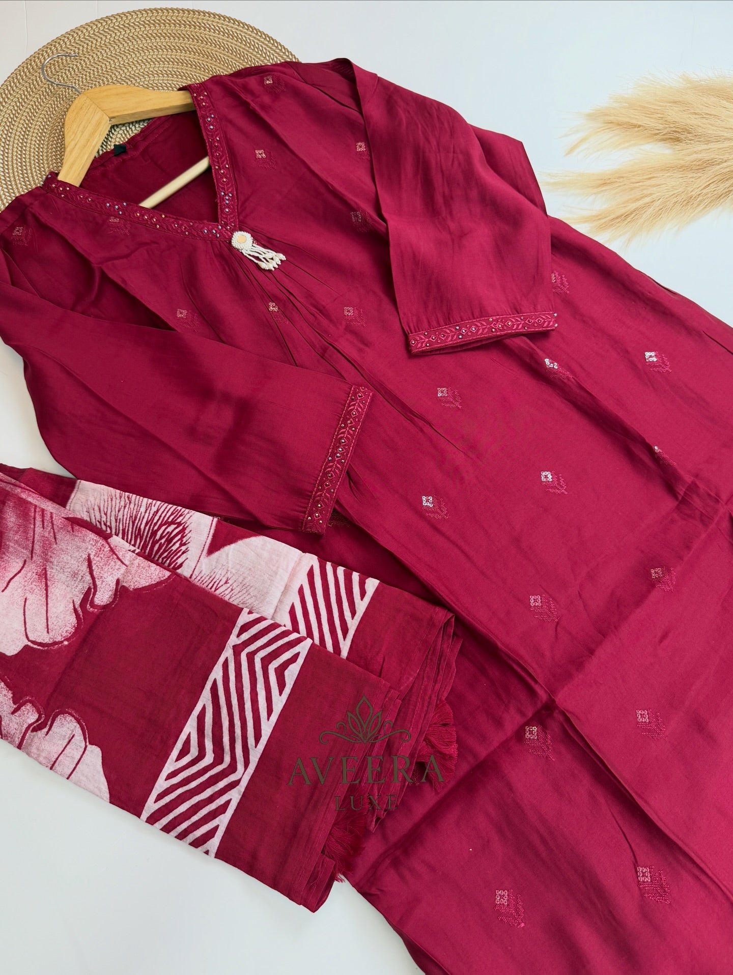 Roman Silk Ready-to-Wear Festive Set