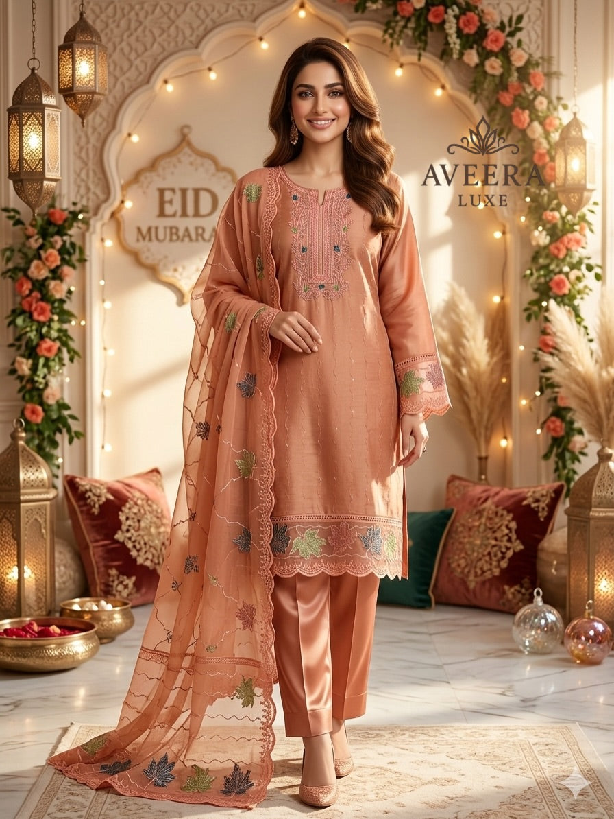 EID ARRIVALS - Festive Wear Unstitched Roman Silk Collection
