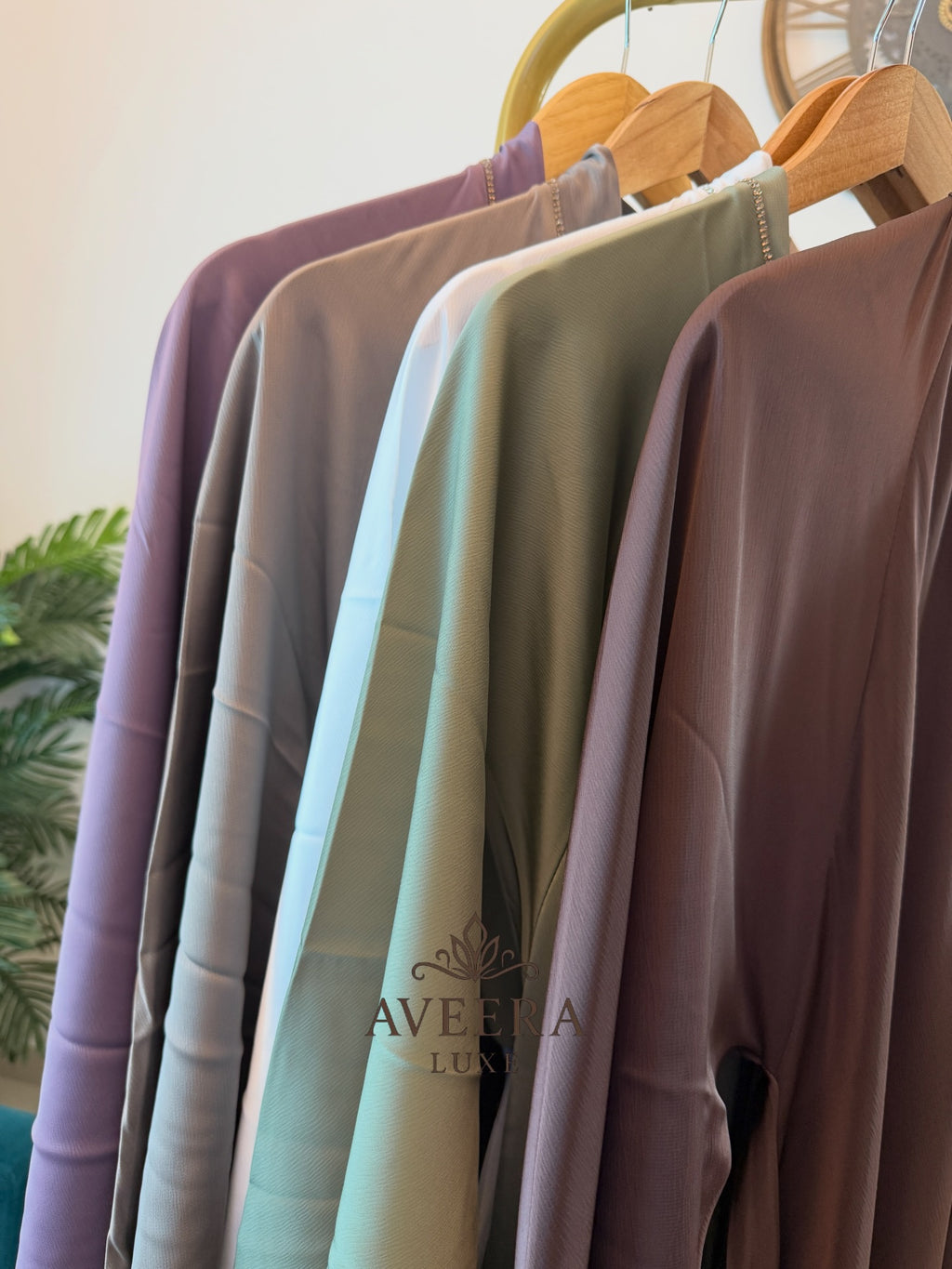 EID ARRIVALS - Dubai Abaya with Gold Stone Embellishments