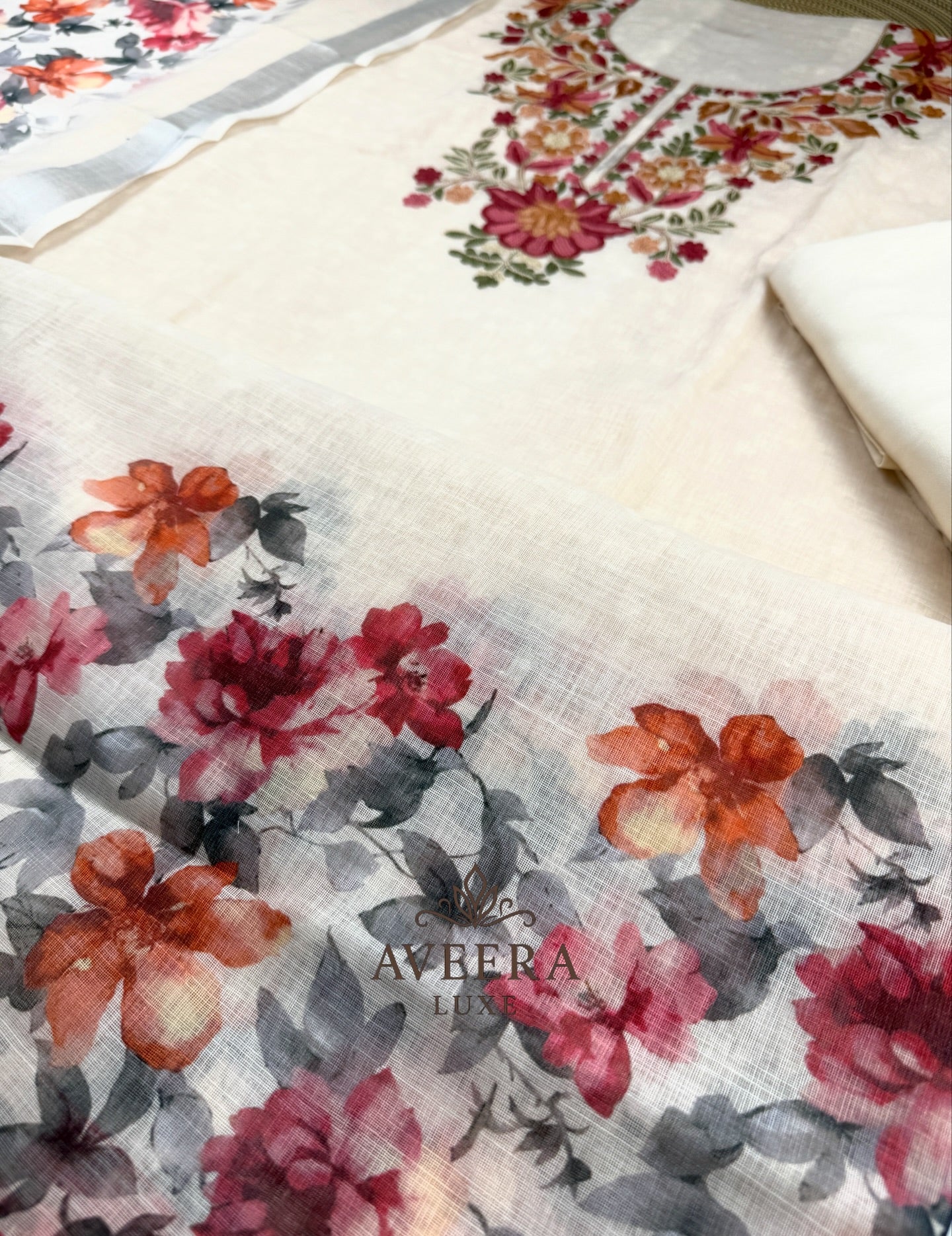 EID ARRIVALS - Unstitched Festive Chanderi Embroidered Collection