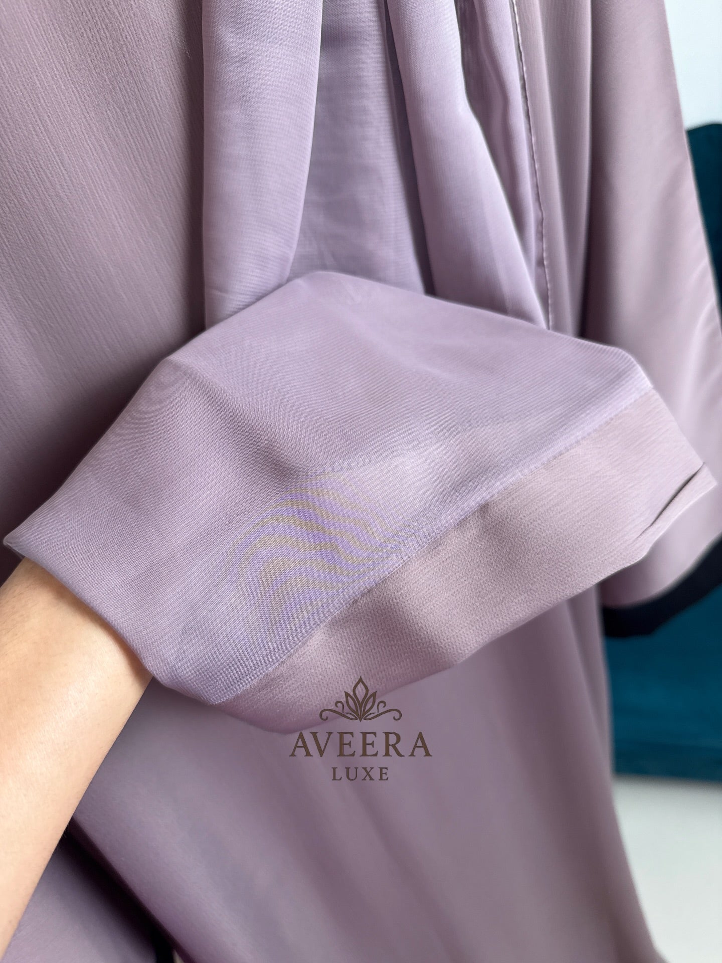 EID ARRIVALS - Dubai Abaya with Gold Stone Embellishments & Thread Detailing
