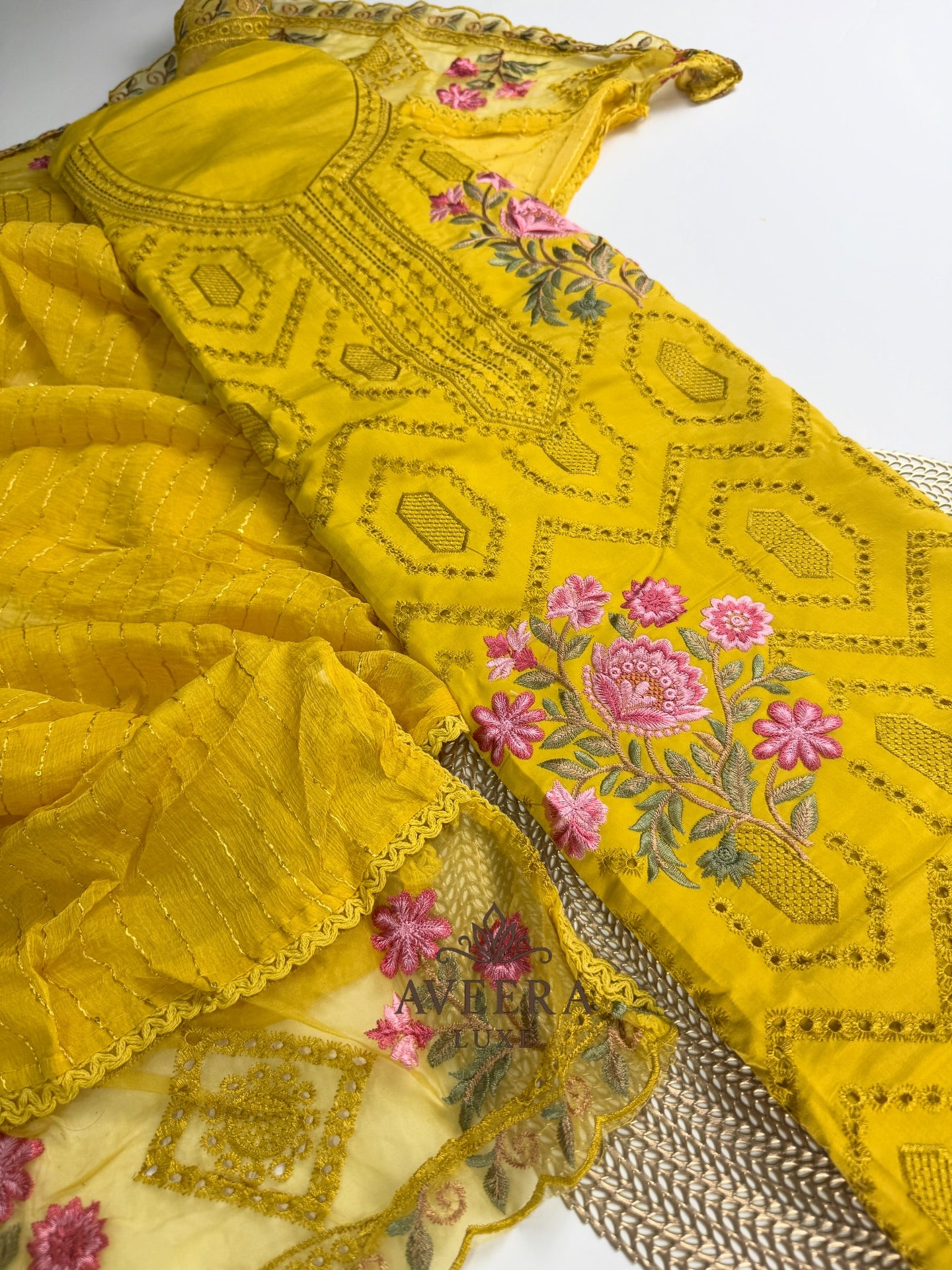 EID ARRIVALS - Unstitched Chikankari Embroidered Roman Collection