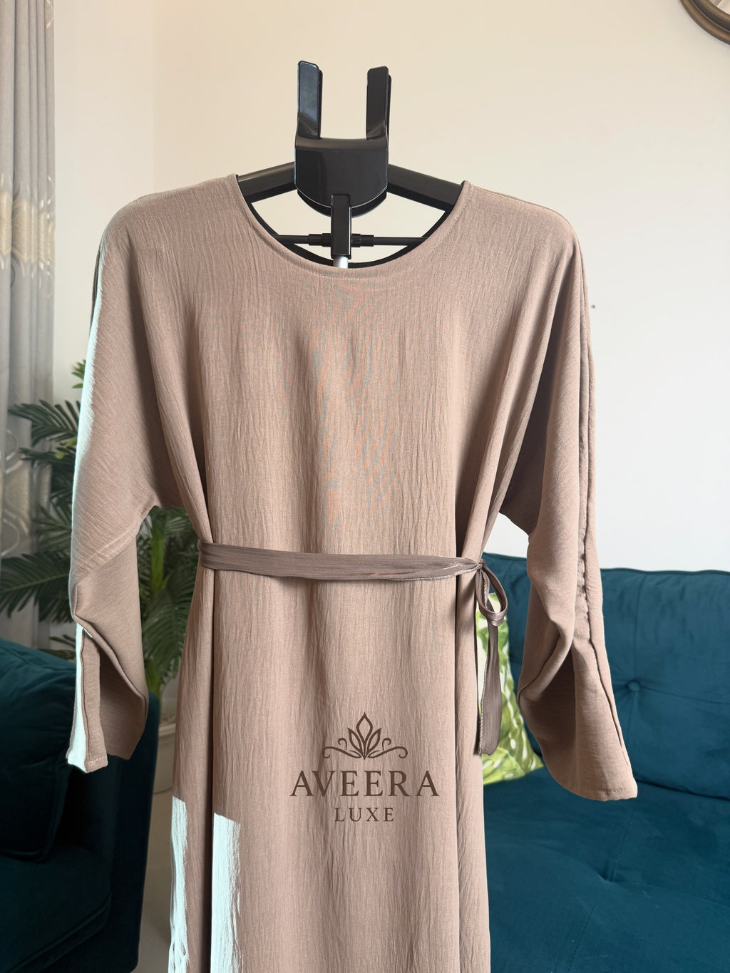 EID ARRIVALS - Embellished Organza Abaya with Inner & Free Hijab