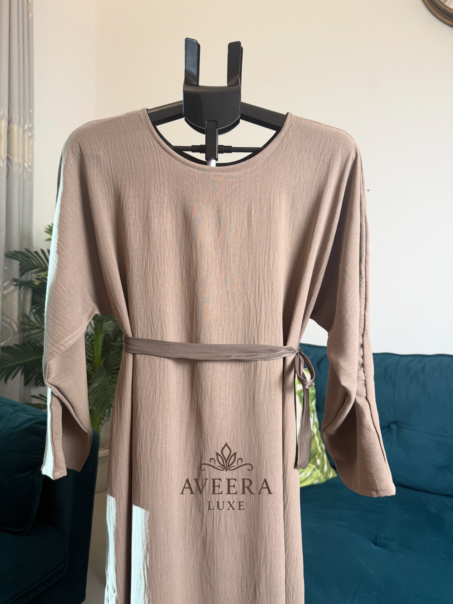 EID ARRIVALS - Embellished Organza Abaya with Inner & Free Hijab