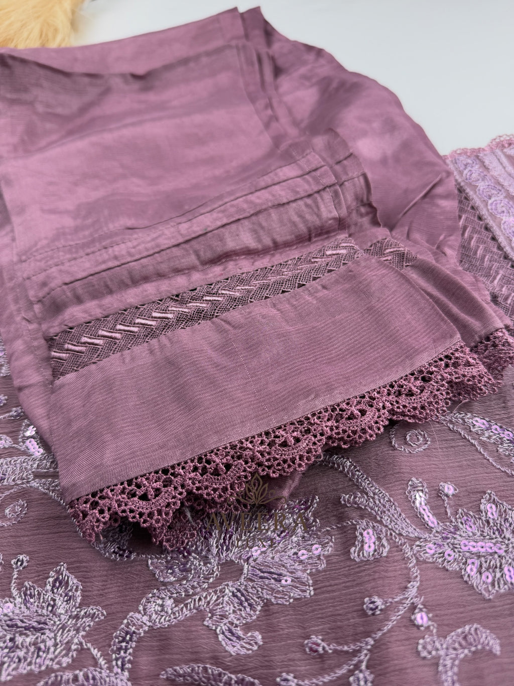 EID ARRIVALS - AGHA NOOR Old Rose Elegance Party Wear Shalwar Suit