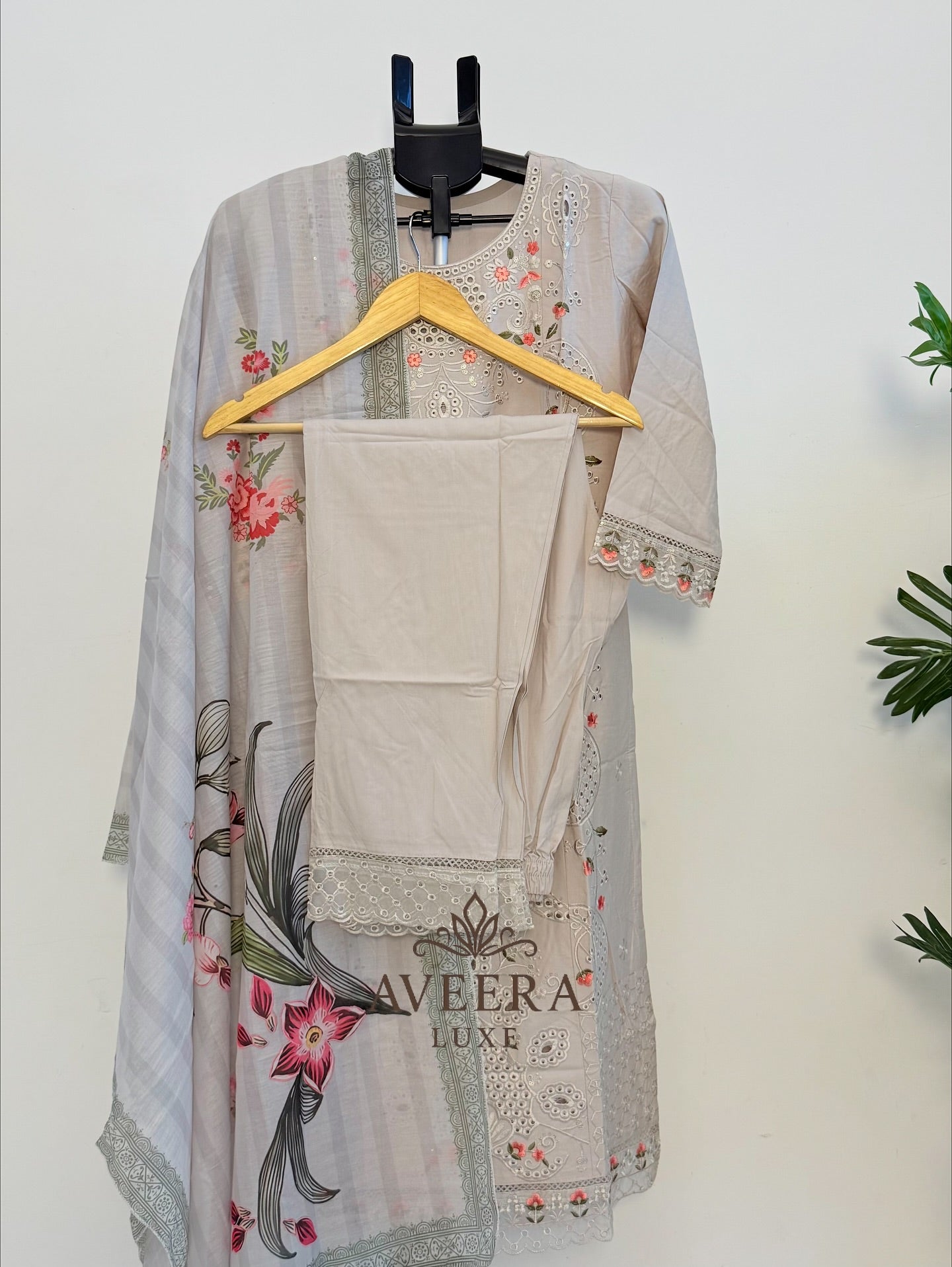 Heavy Embroidered Rayon Pakistani Ready-to-Wear 3-Piece Suit