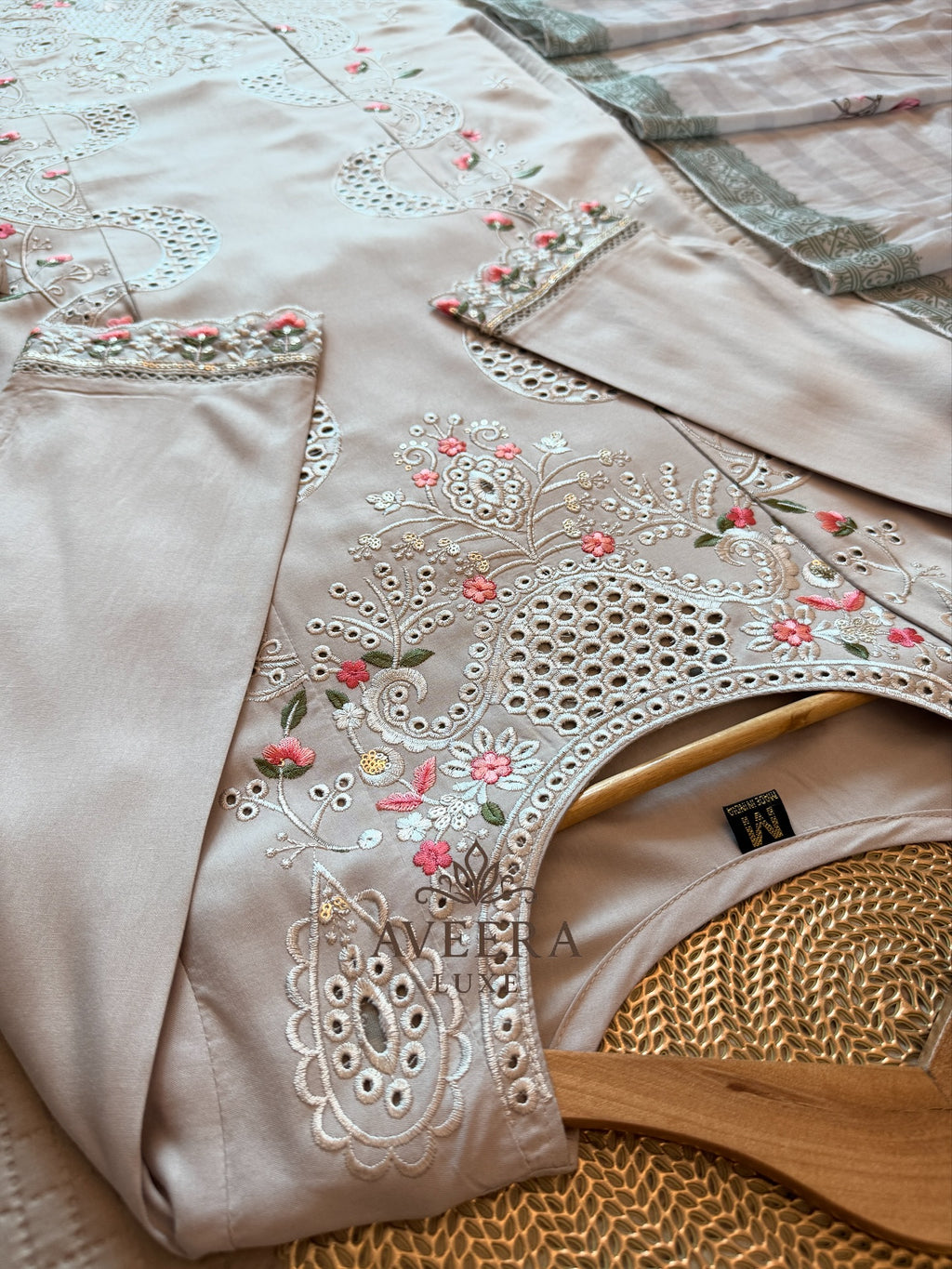 Heavy Embroidered Rayon Pakistani Ready-to-Wear 3-Piece Suit