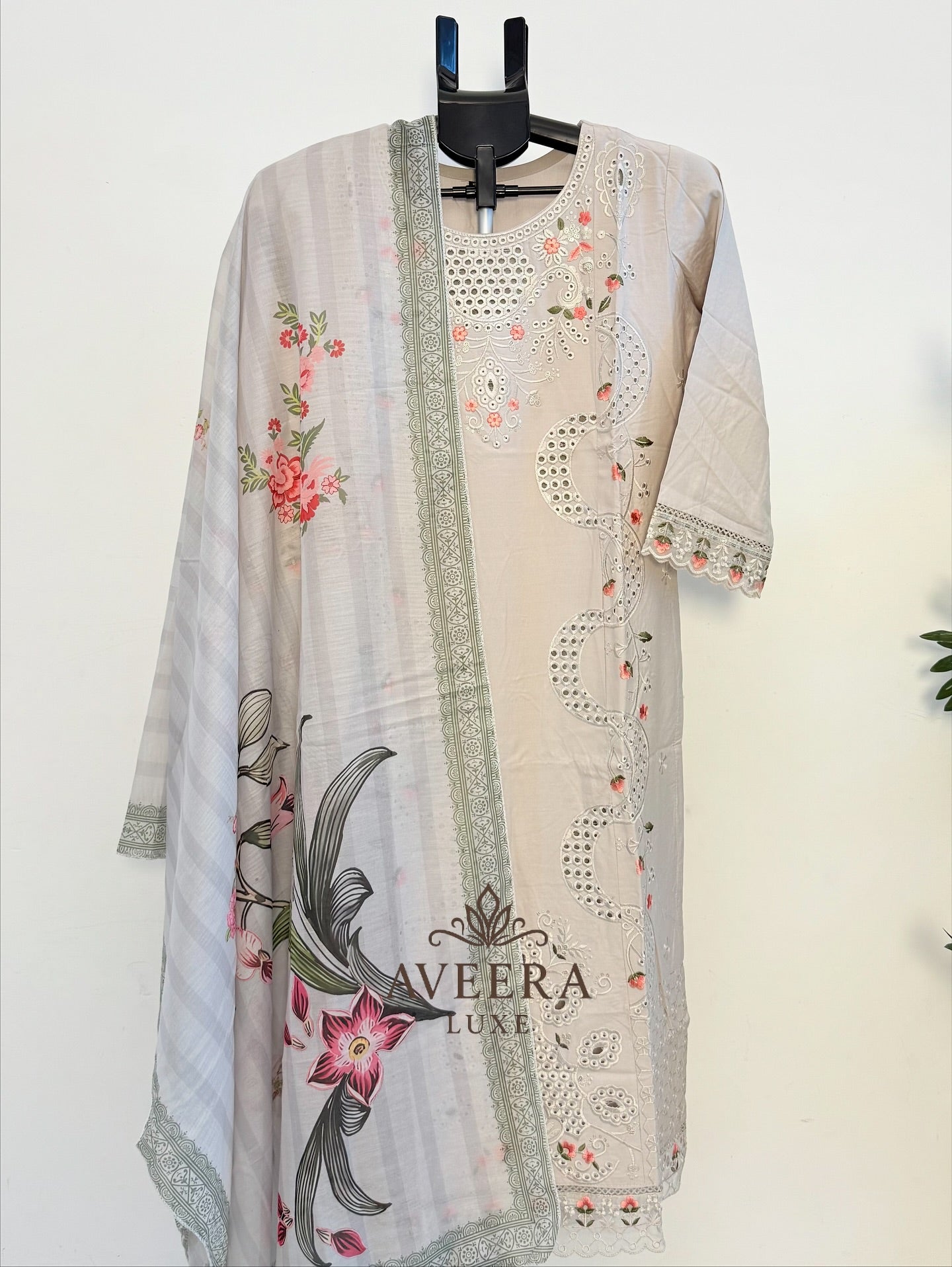 Heavy Embroidered Rayon Pakistani Ready-to-Wear 3-Piece Suit