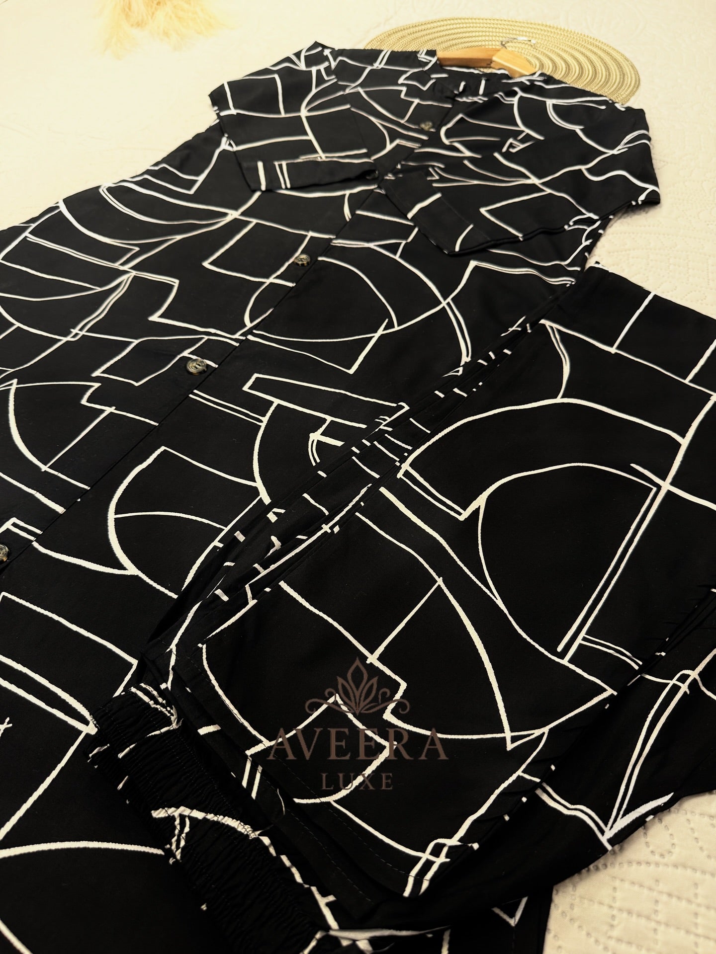 Heavy Rayon A-Line Co-ord Set