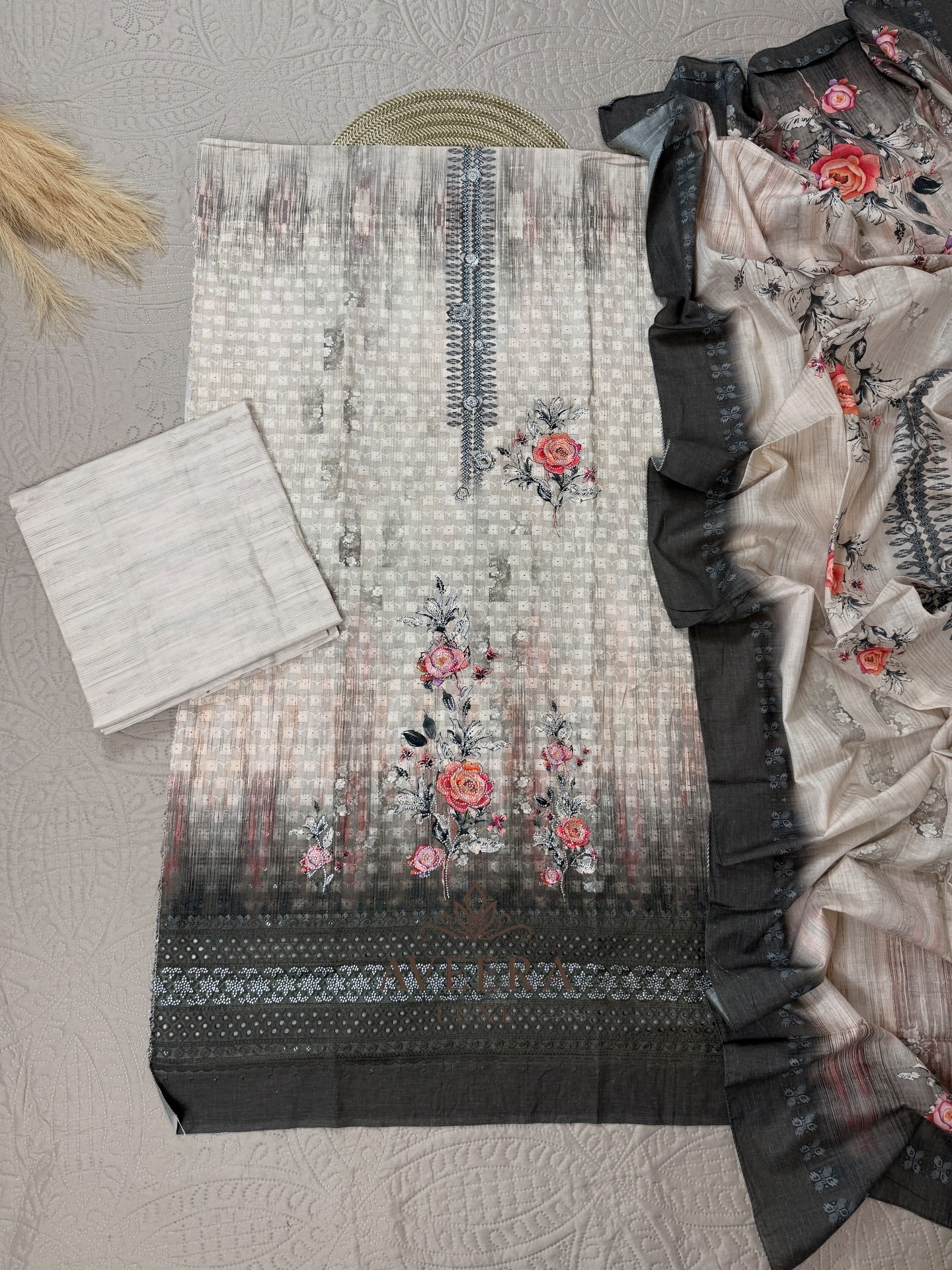 Printed Dupatta Cotton 3-Piece Shalwar Suit