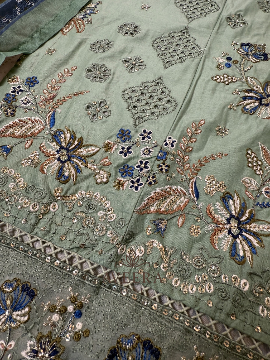 BINSAEED Luxury Cotton Embroidered 3-Piece Ready-to-Wear Suit