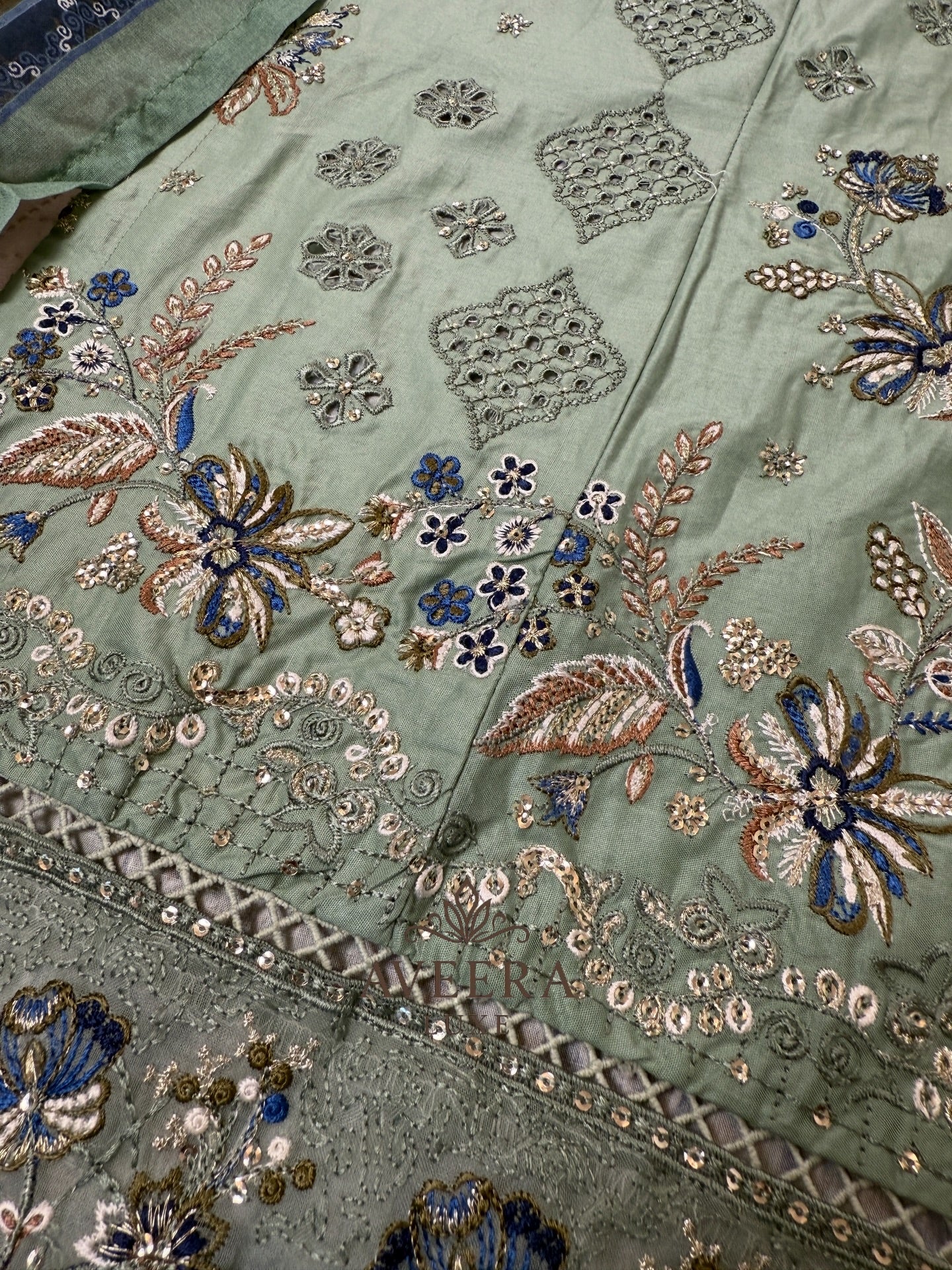 BINSAEED Luxury Cotton Embroidered 3-Piece Ready-to-Wear Suit