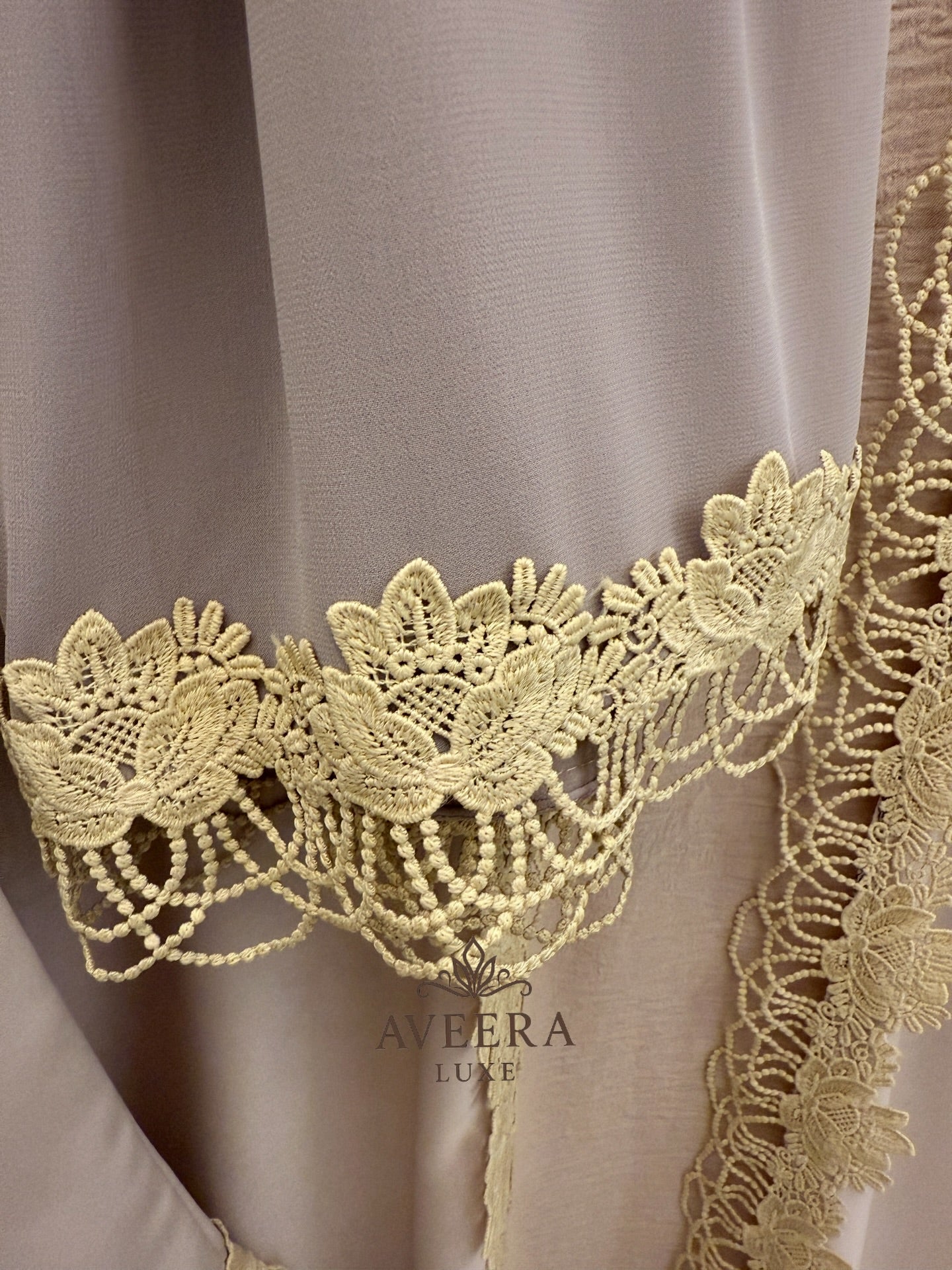 Dubai 2-Piece Abaya with Lace Detailing & Free Hijab | TikTok Fabric (Sizes 54/56)
