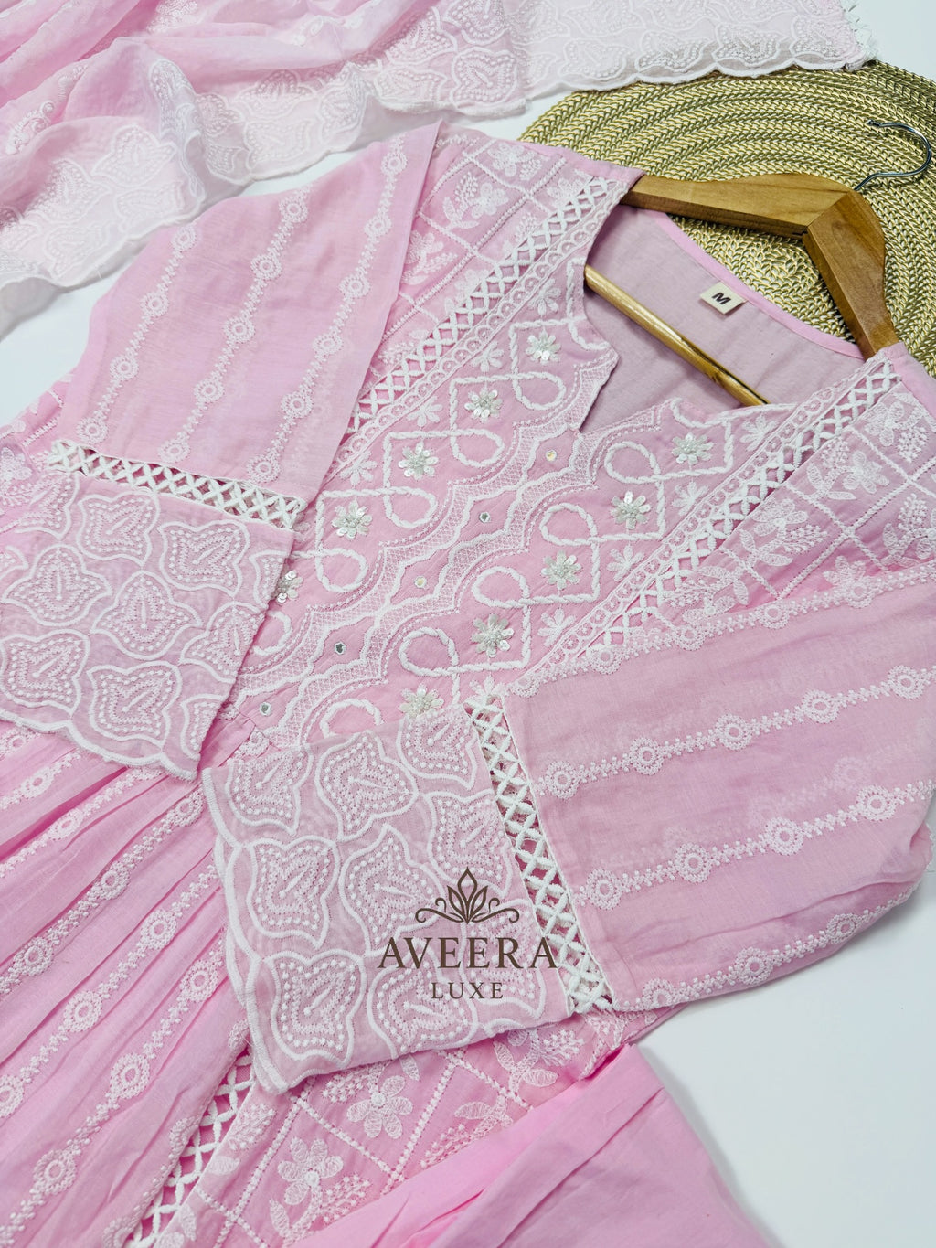 Eid Collection - Soft Pastel Embroidered Cotton Suit (S–2XL) | Limited Stocks