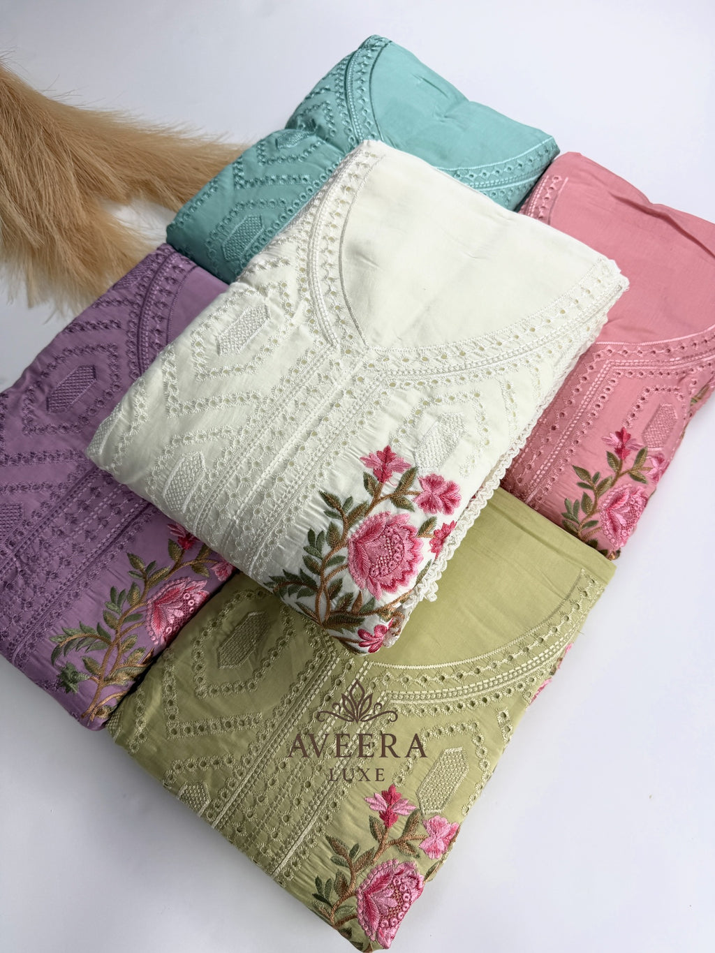 EID ARRIVALS - Luxury Unstitched Shalwar Suit with Chikankari Embroidery (5 Colors)