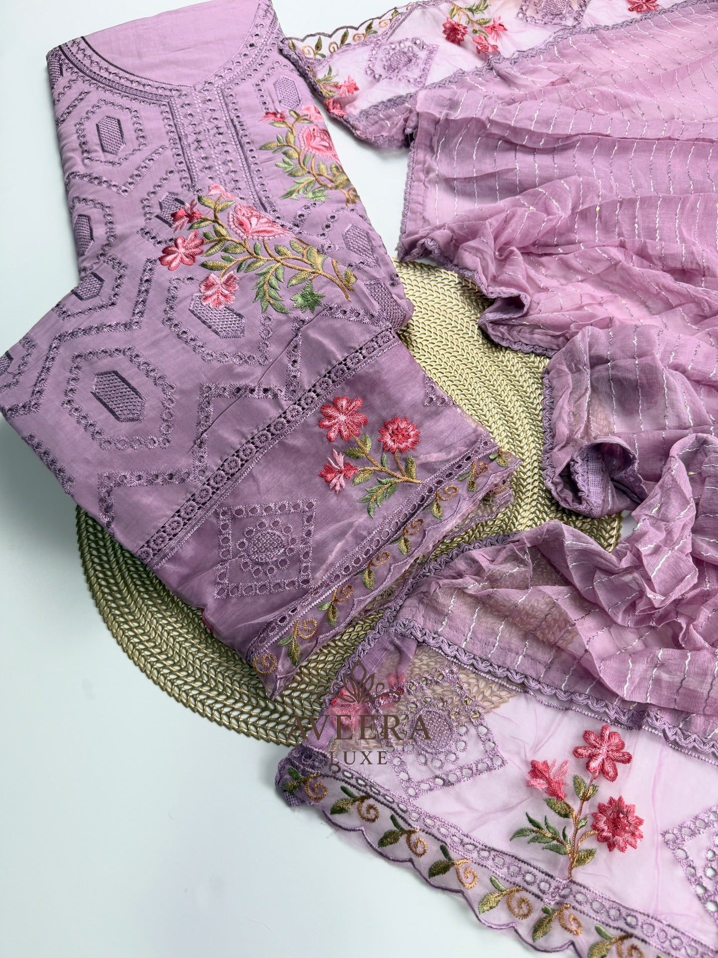 EID ARRIVALS - Luxury Unstitched Shalwar Suit with Chikankari Embroidery (5 Colors)