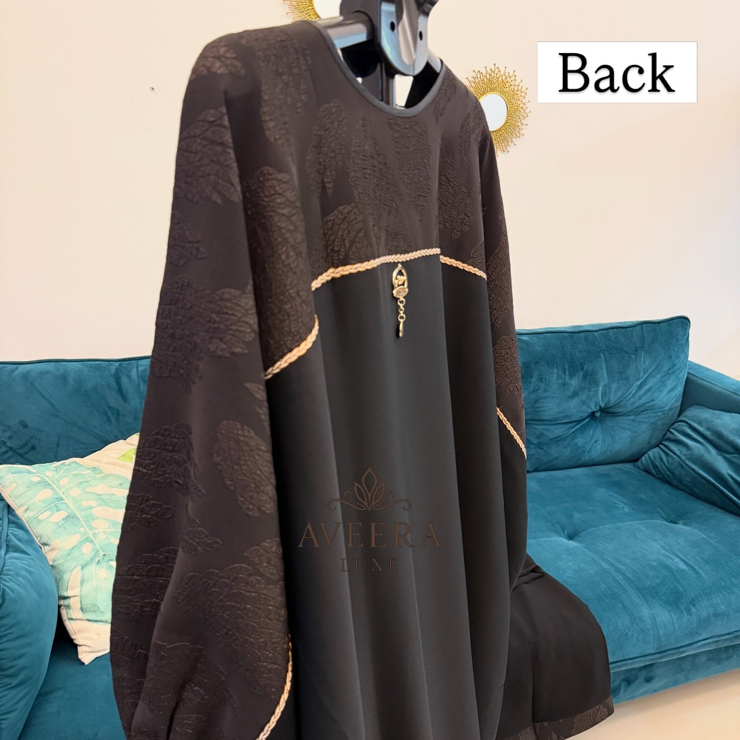 Batwing Cut Abaya – Premium Nida & Jacquard